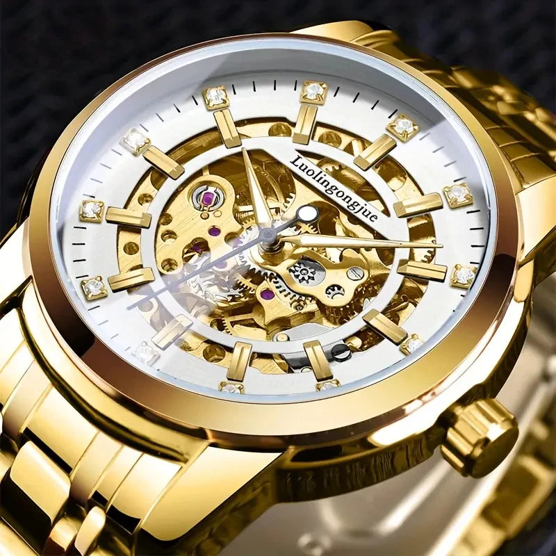 Hollow Diamond Automatic Men's Watch