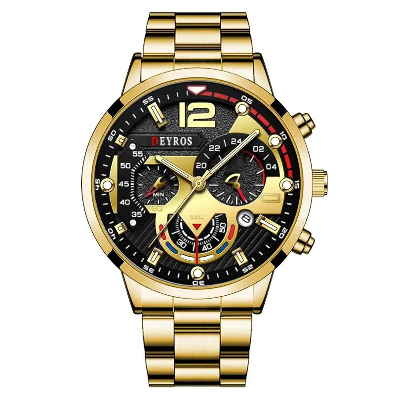 Men's Luxury Stainless Steel Quartz Watch