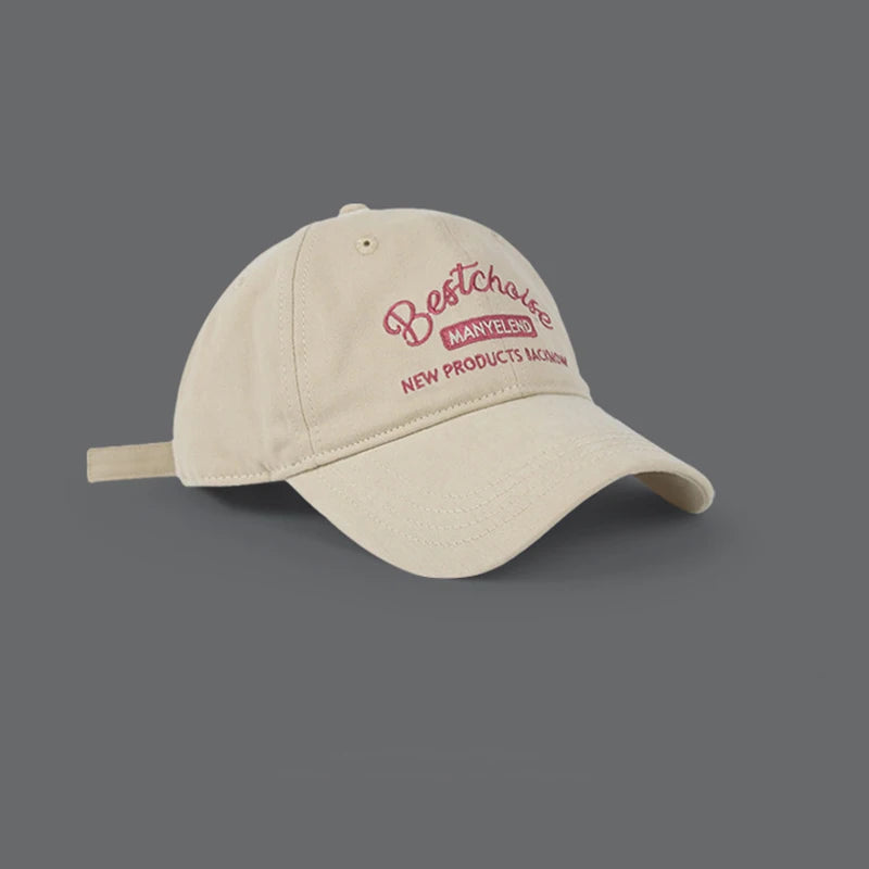 Pink Embroidery Women Cap