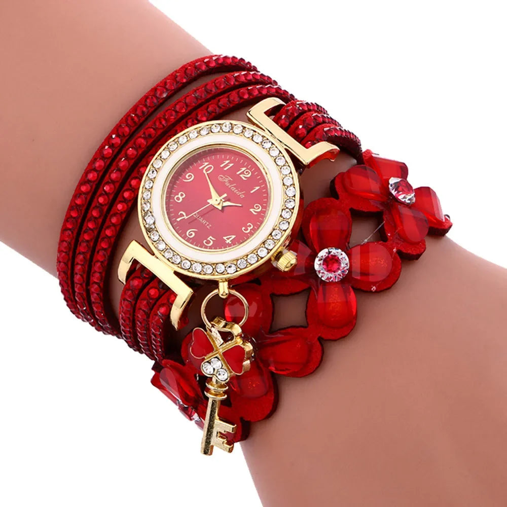 Leather Bracelet Women Watch