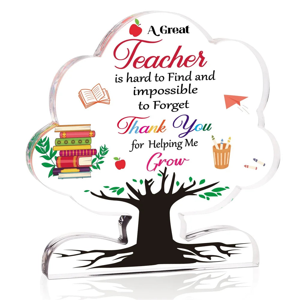 Teacher Thank You Plaque Classroom Decor