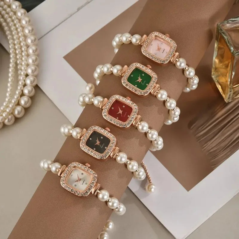 Pearl Bracelet Small Dial Watch
