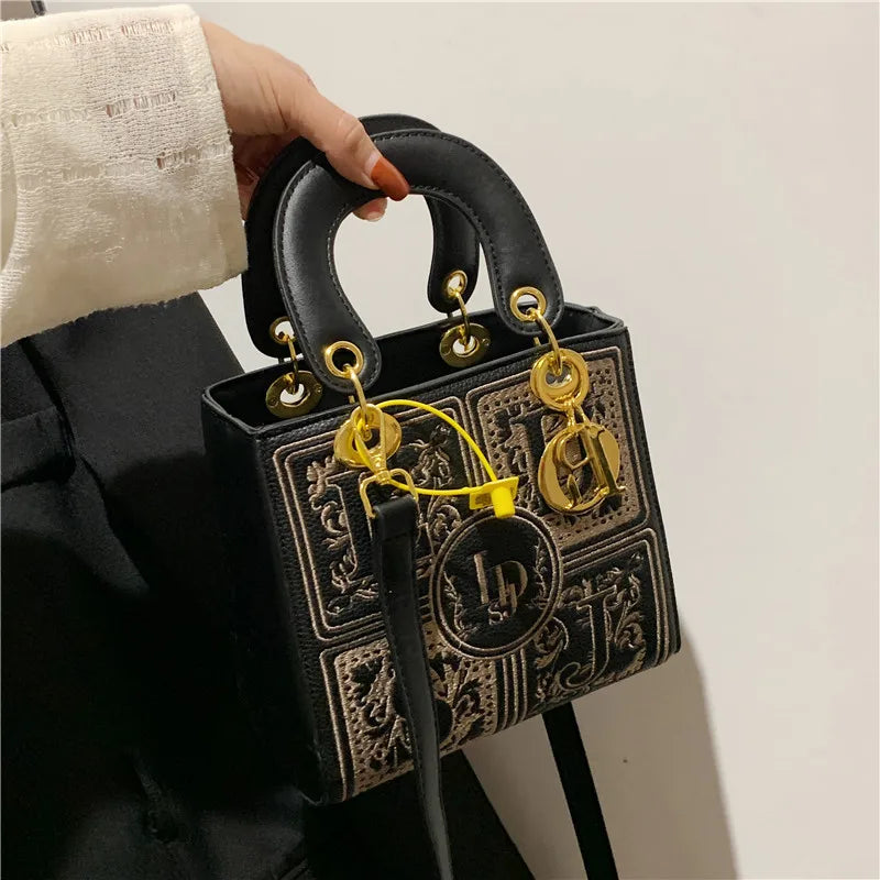 Royal Embroidery Crossbody Bag
