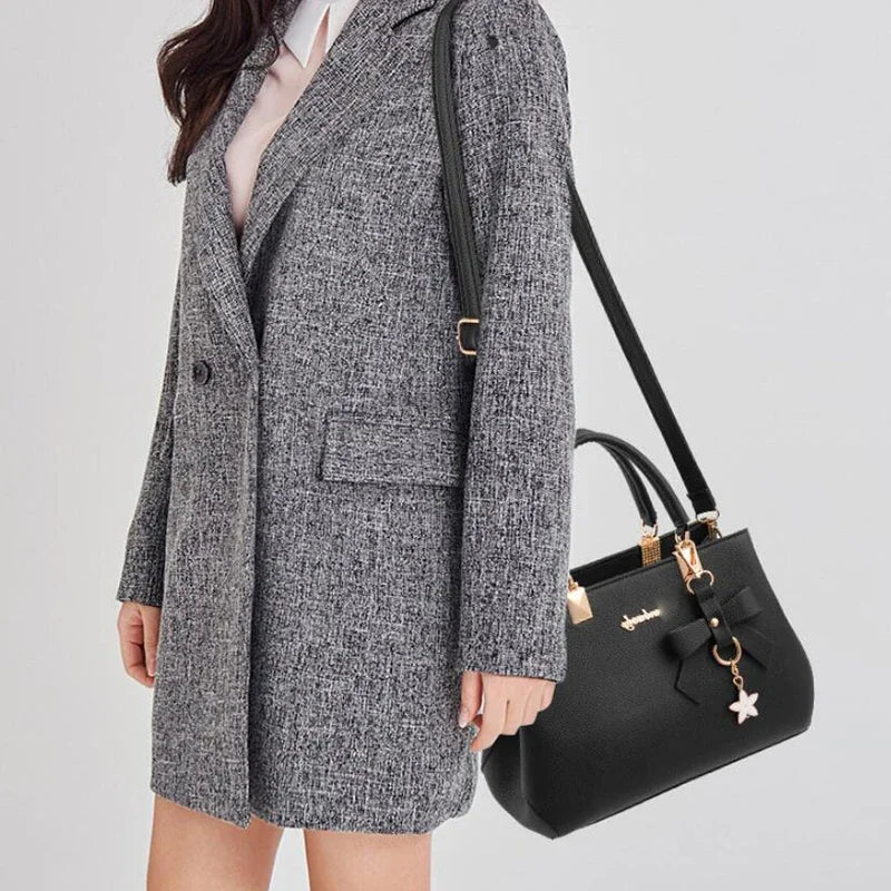 Bowknot Plum Crossbody Bag