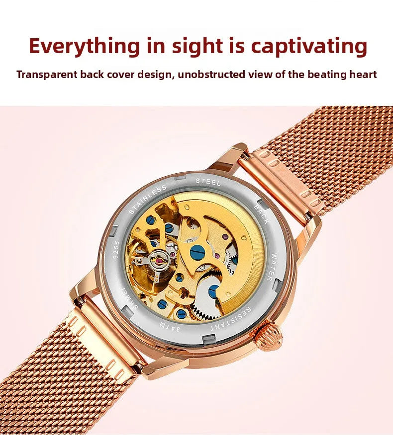 Crystal Mechanical Women Watch