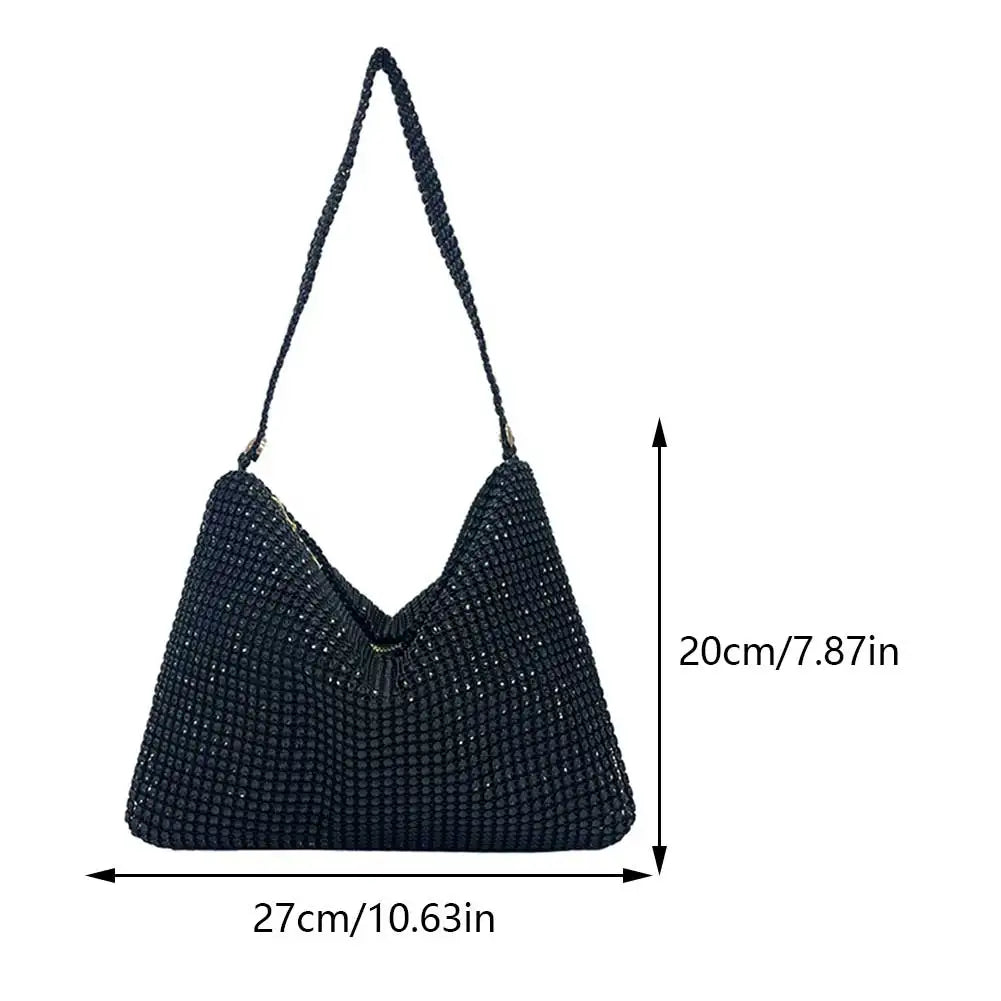 Glitter Rhinestone Clutch Bag