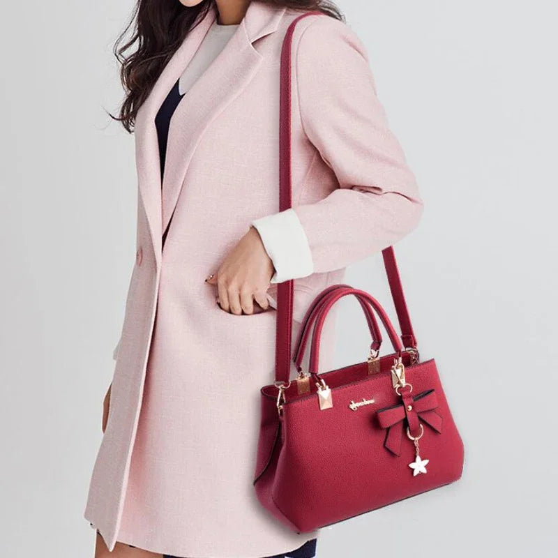 Bowknot Plum Crossbody Bag