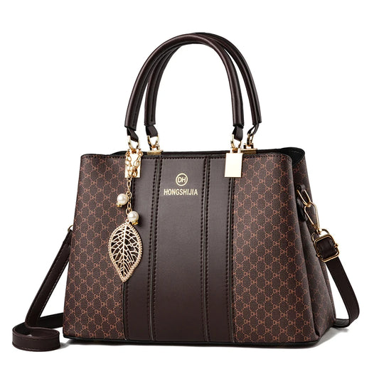 Elegant Leather Top-Handle Tote
