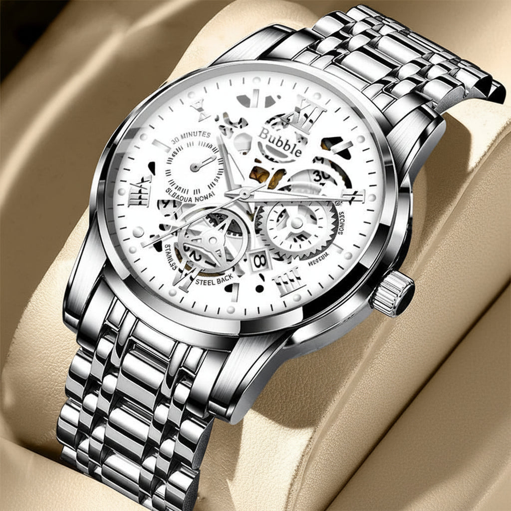 Men's Roman Hollow Quartz Watch