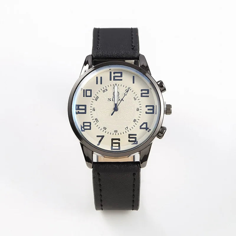 Casual Leather Watch Men