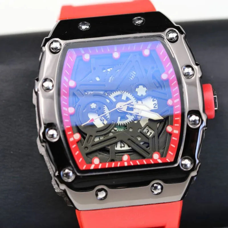 Pentagram Luminous Barrel-Shape Men's Quartz Watch