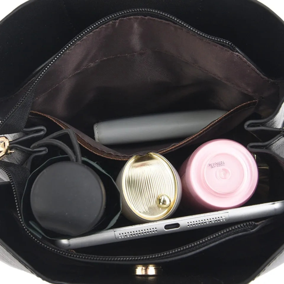 Women's Genuine Leather Luxury Tote Handbag