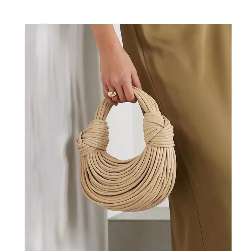 Woven Rope Hobo Evening Bag