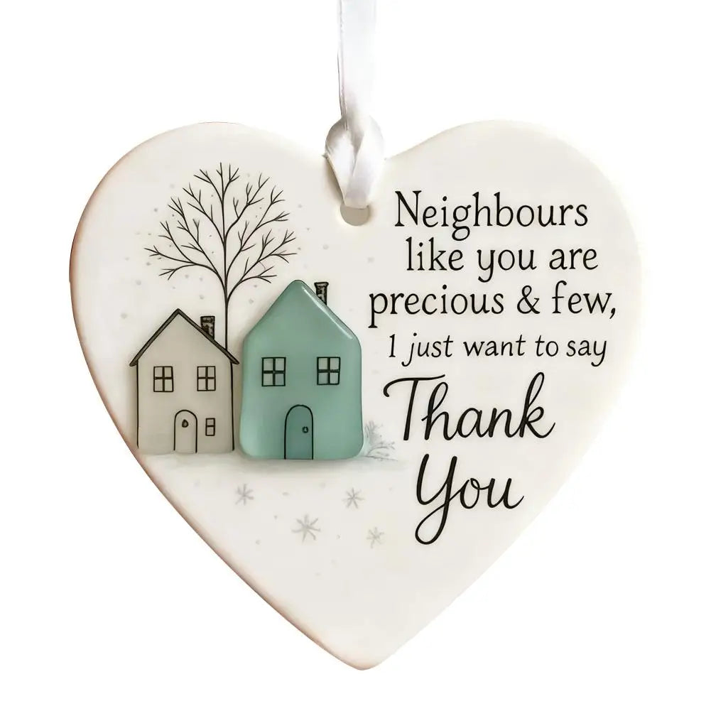 Thank You Neighbor Heart Acrylic Ornament