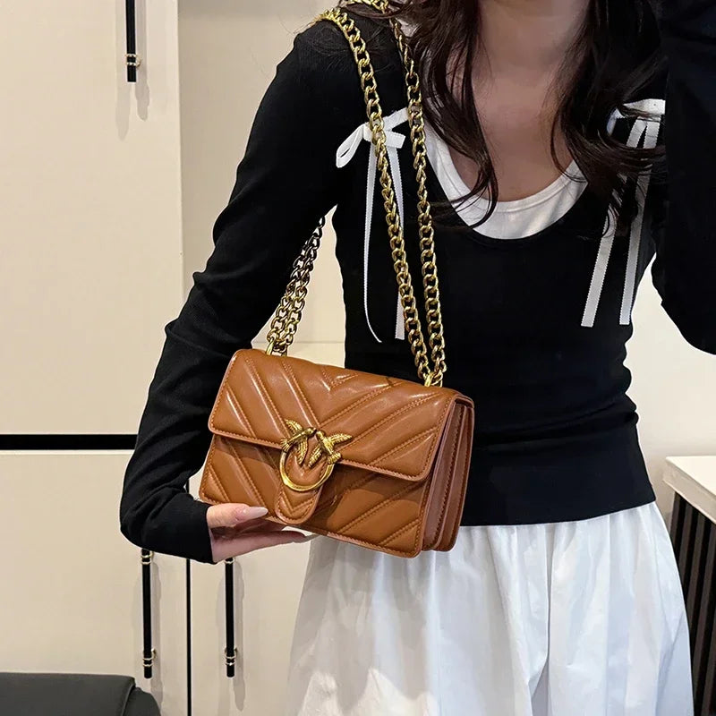 Leather Shoulder Bag Elegant