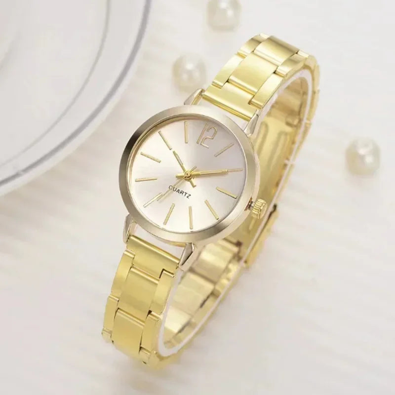 Women's Steel Strap Analog Quartz Watch