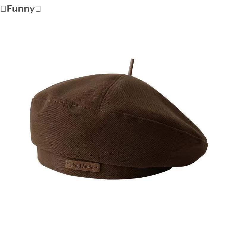 Unisex Wool Beret British Style Painter Hat