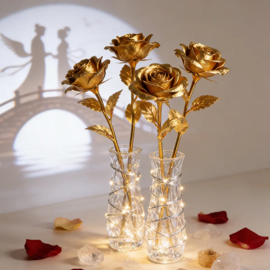 24K Gold Foil Rose Eternal Flower Gift