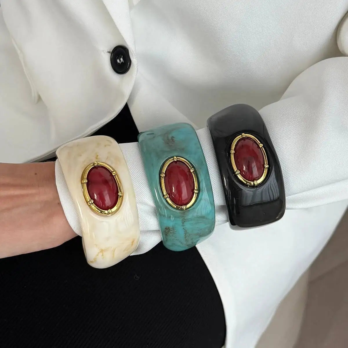 Chunky Resin Cuff Bracelet