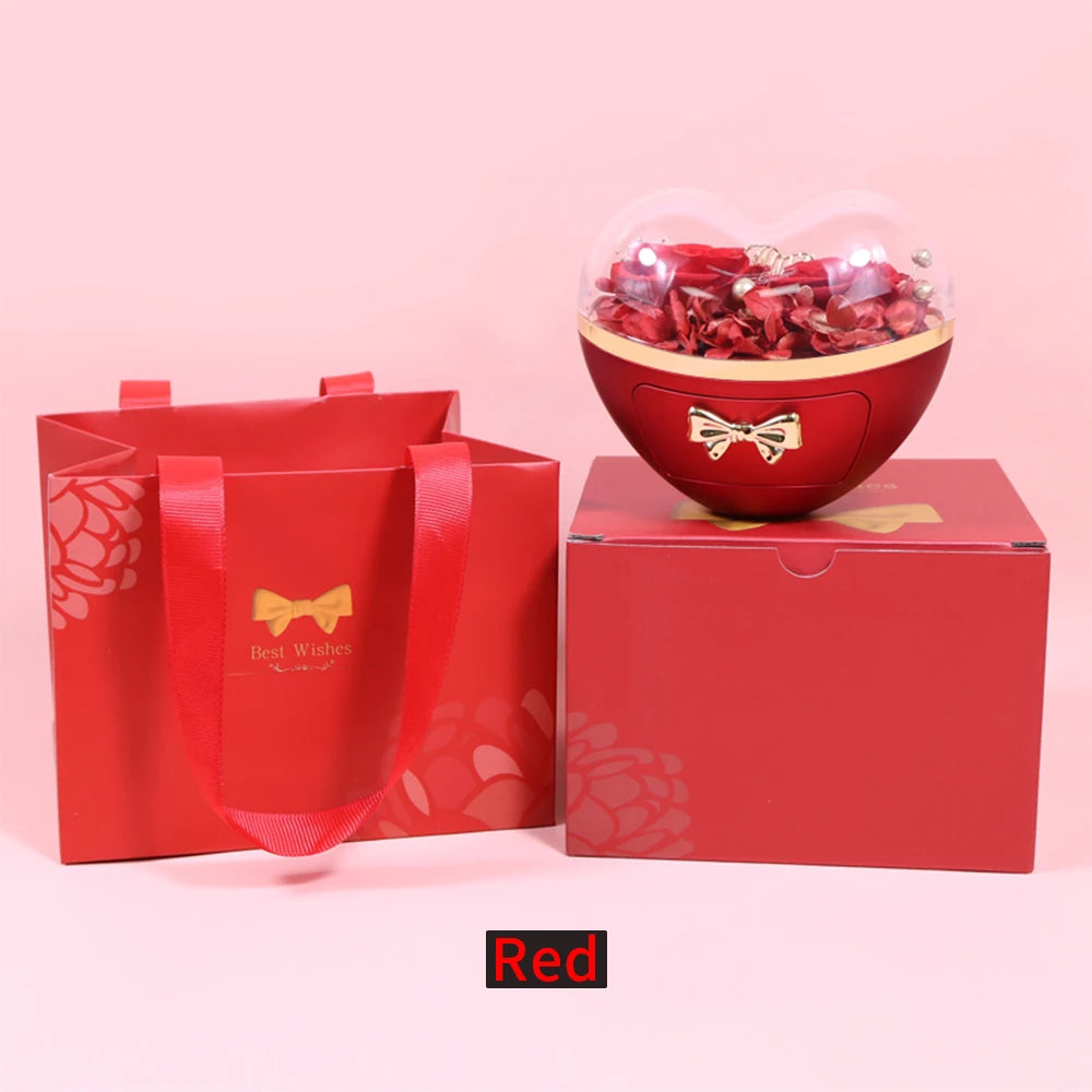 Heart Jewelry Box with Necklace