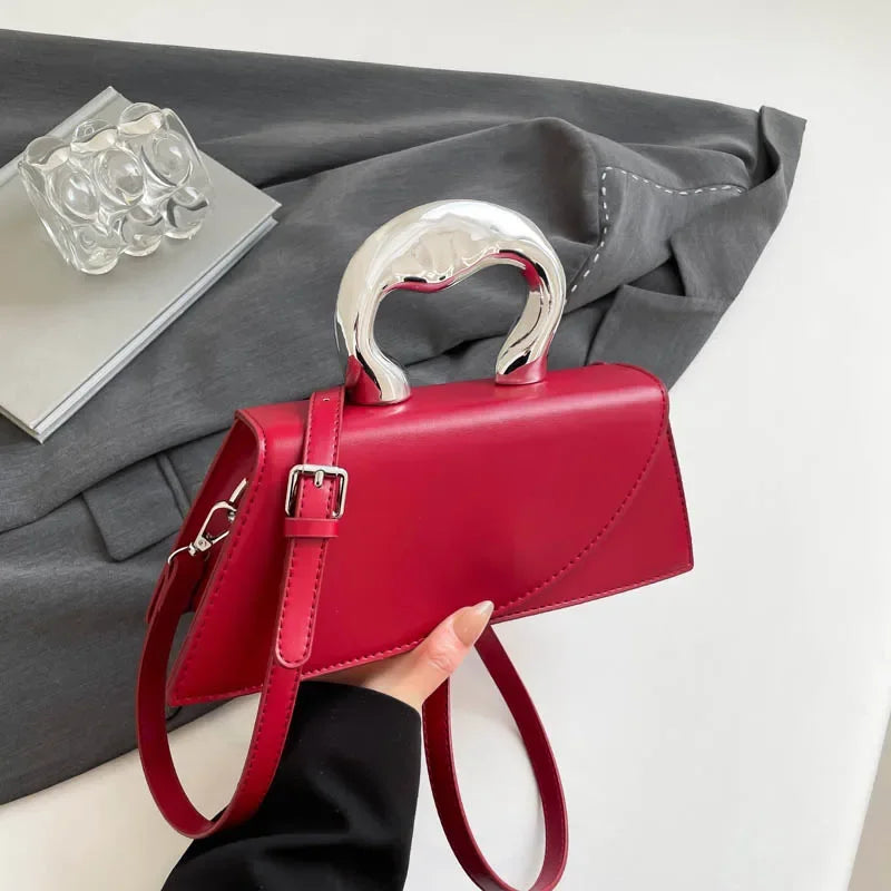 Small PU Leather Tote Bag
