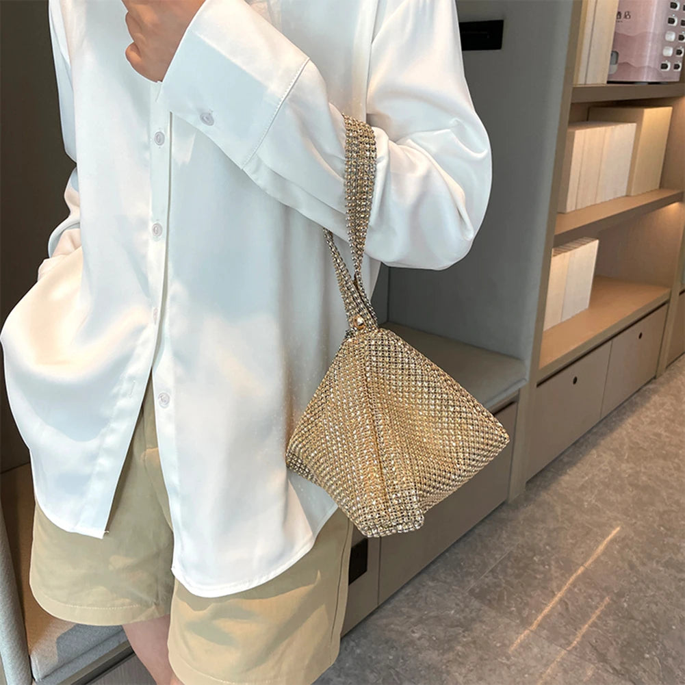 Glitter Rhinestone Clutch Bag