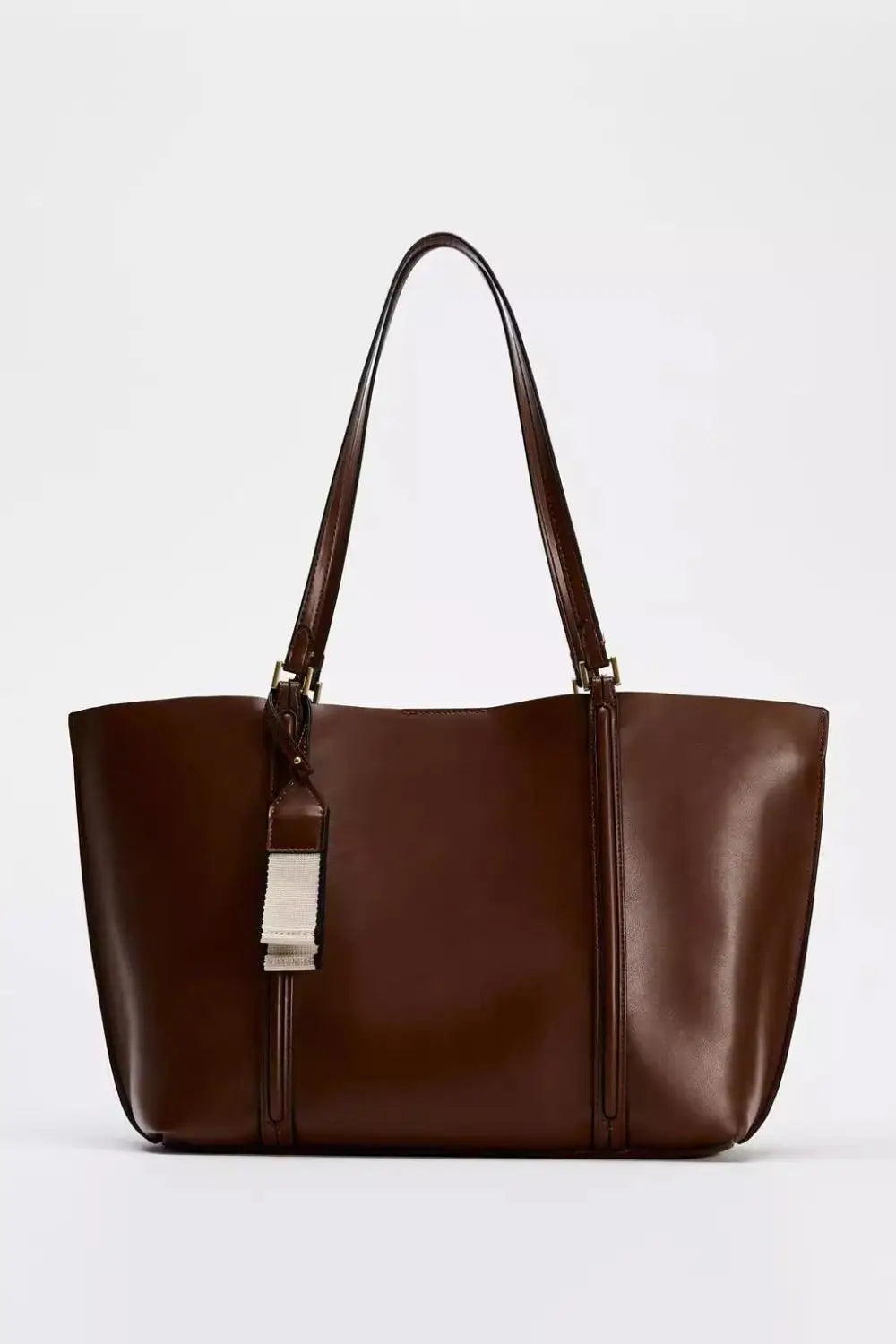 Vintage Leather Underarm Tote Bag