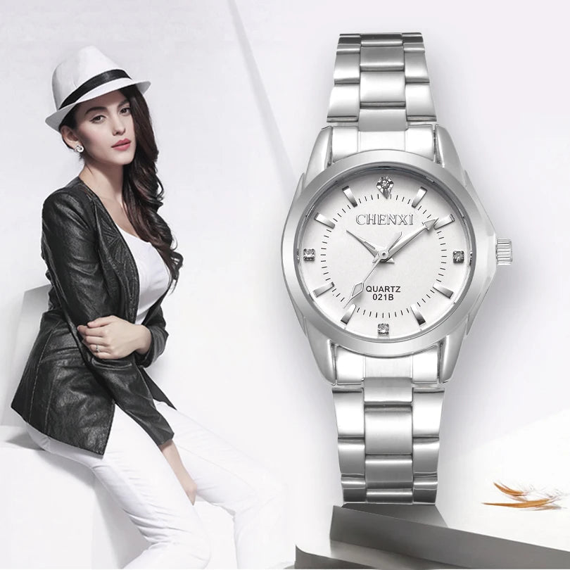 Women's Luminous Steel Analog Quartz Watch
