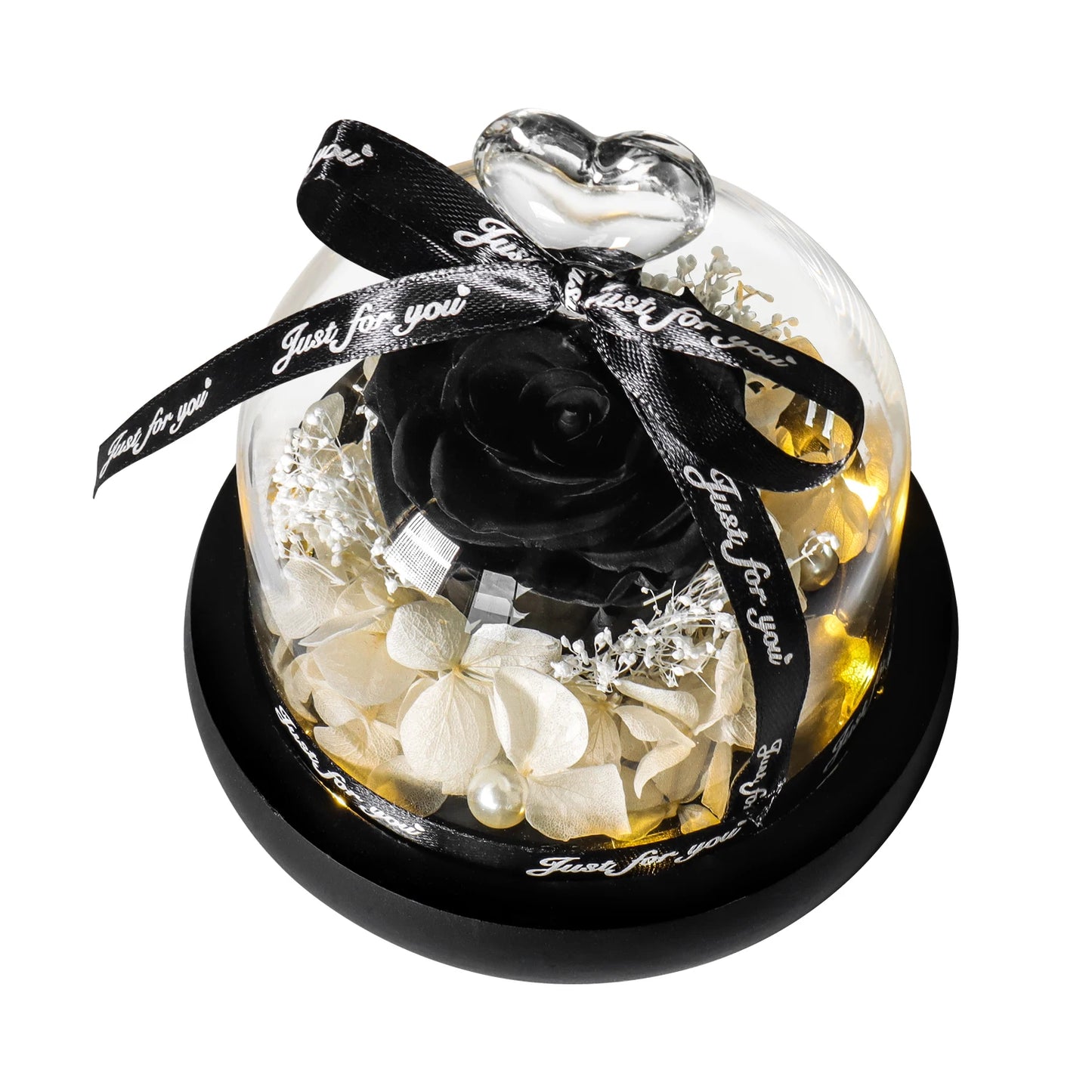 Eternal Rose Glass Dome LED Light Gift