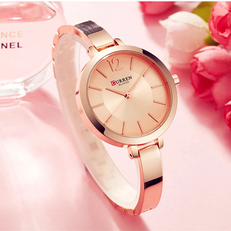 Gold Stainless Steel Quartz Watch