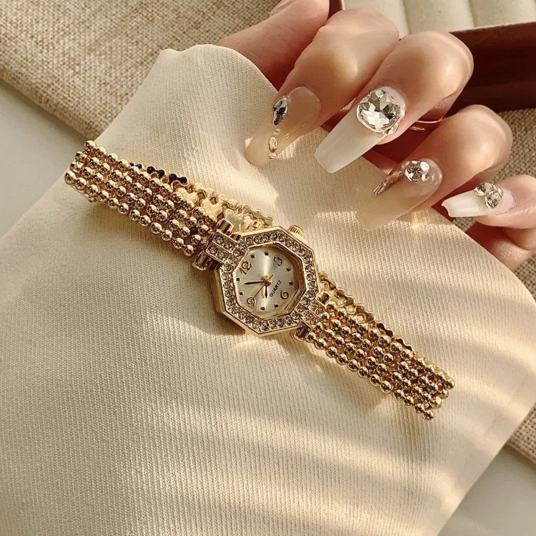 Women's Gold Bracelet Luxury Watch