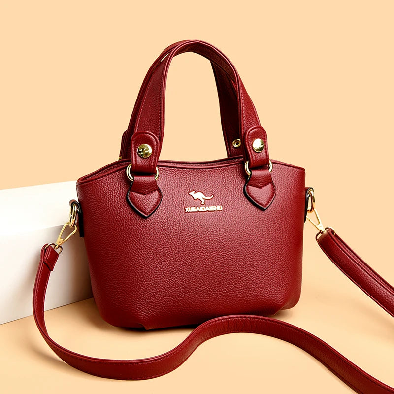 Leather Tote Crossbody Luxury