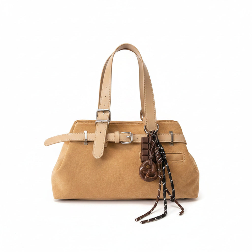 Suede Shoulder Bag Buckle