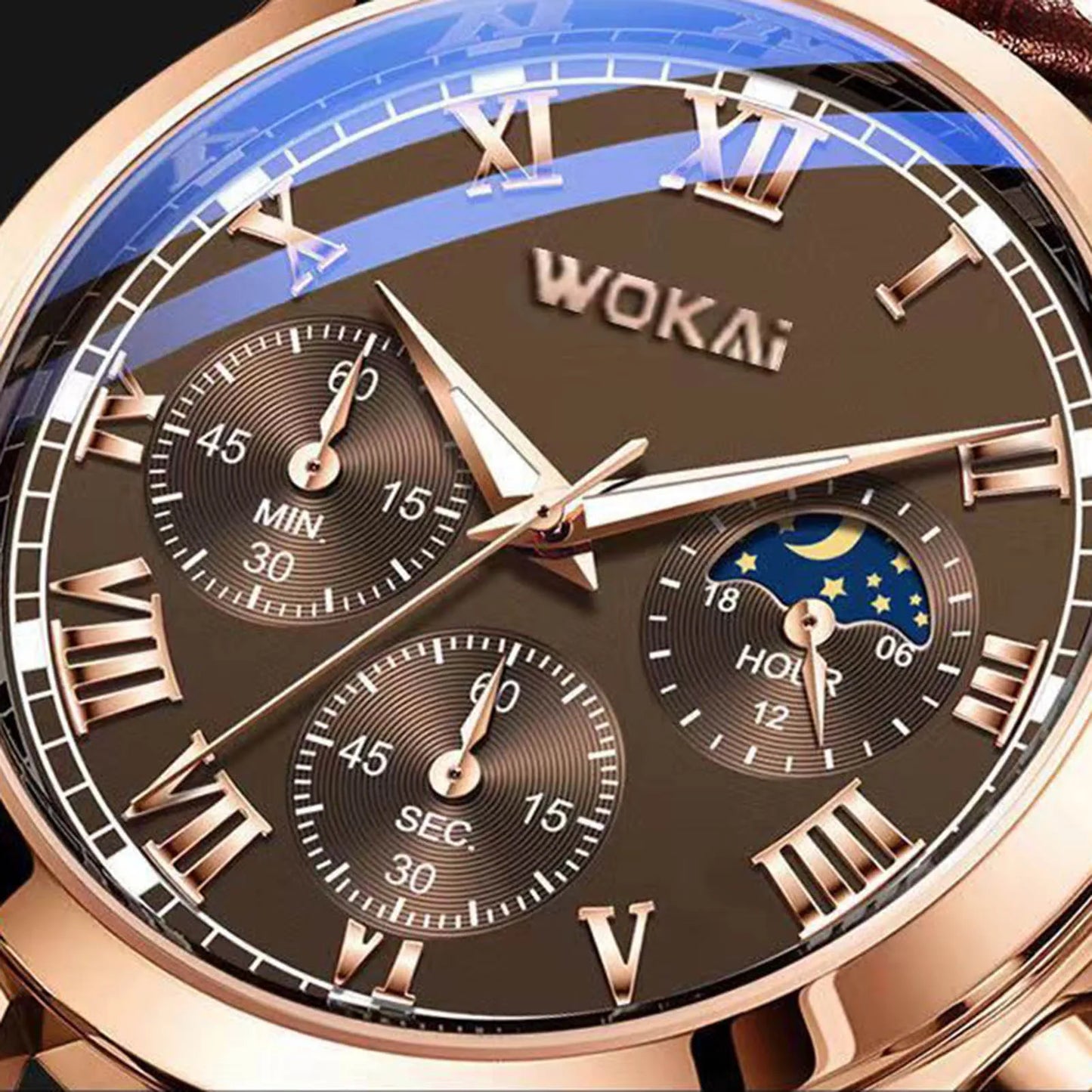 Men's PU Leather Quartz Watch Calendar