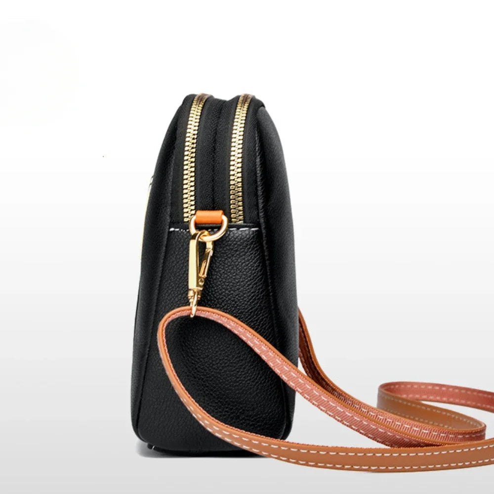 Women's Cowhide Leather Crossbody Shoulder Bag