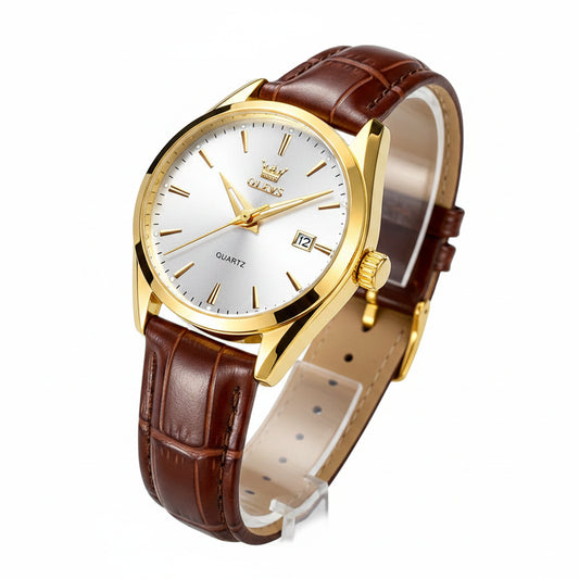 OLEVS Women's Waterproof Dual Calendar Watch