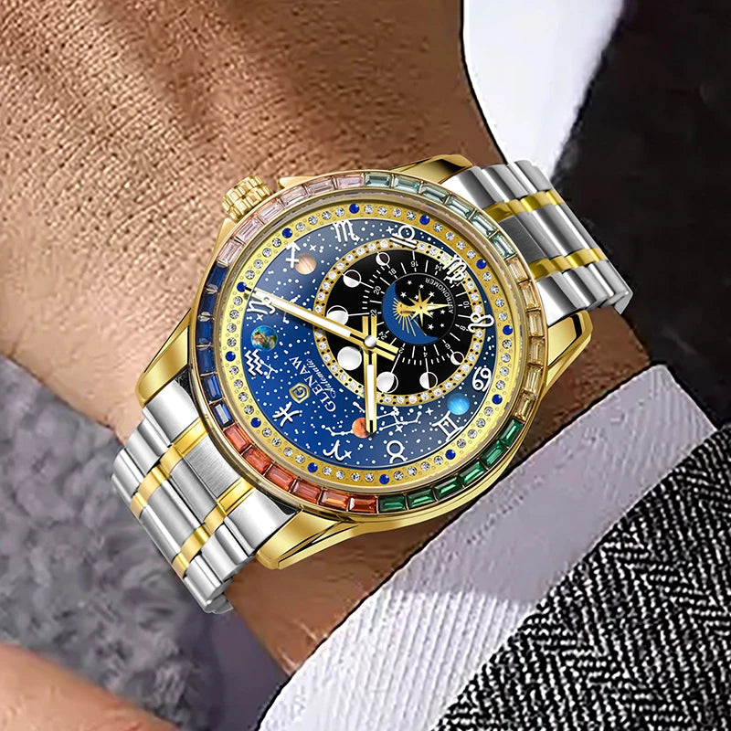 Golden Mechanical Men Watch