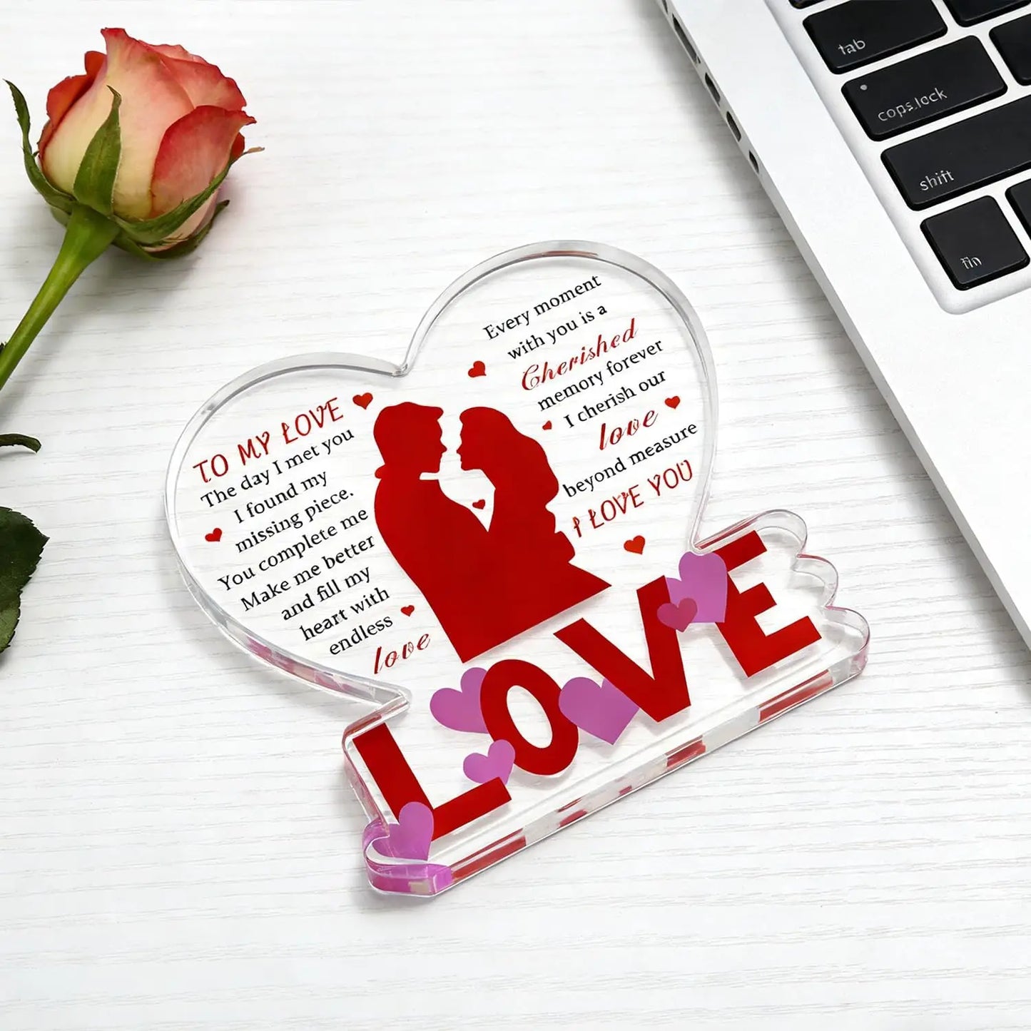 I Love You Heart Romantic Gift Valentine