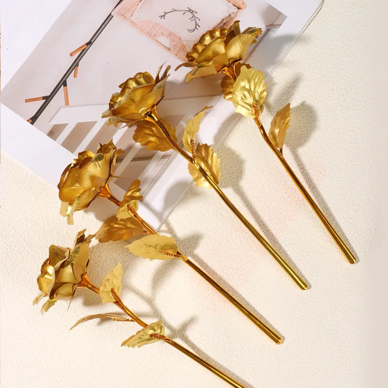 24K Gold Foil Rose Eternal Flower Gift