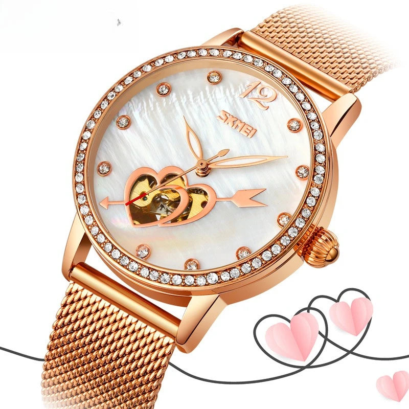 Crystal Mechanical Women Watch