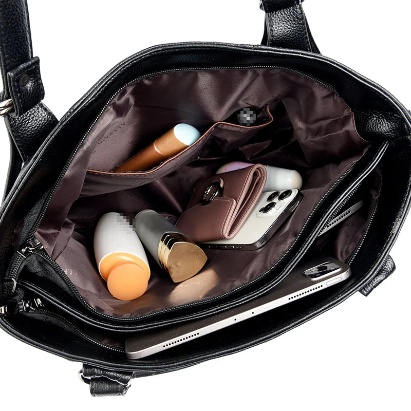 Soft Leather Large Tote Bag