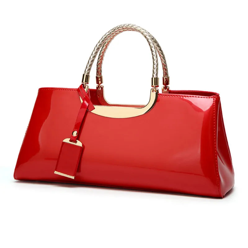 Patent Leather Evening Clutch