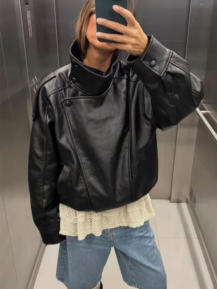 Street Faux Leather Jacket