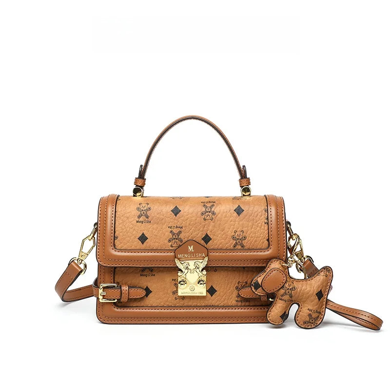 Embroidered Square Crossbody Bag