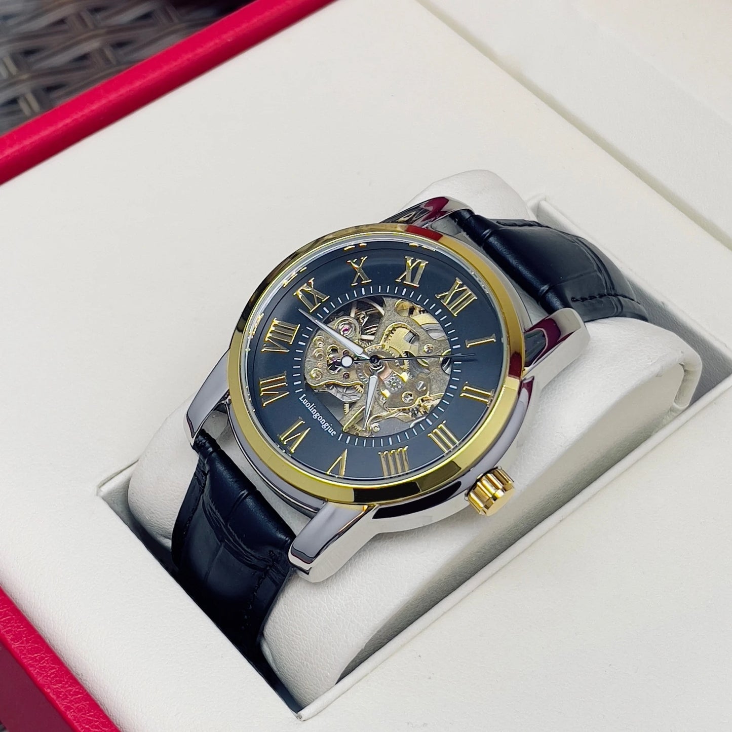 Men's Skeleton Automatic Mechanical Watch