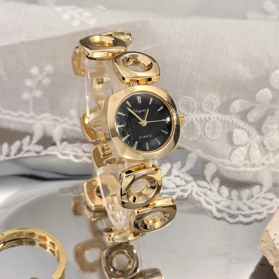 Square Chain Link Quartz Watch