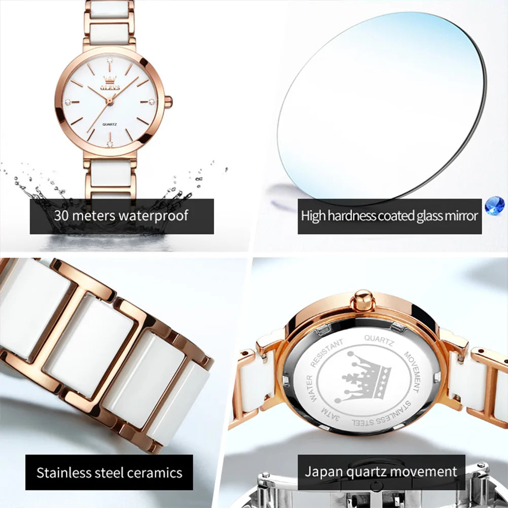 OLEVS Women's Luxury Waterproof Quartz Watch