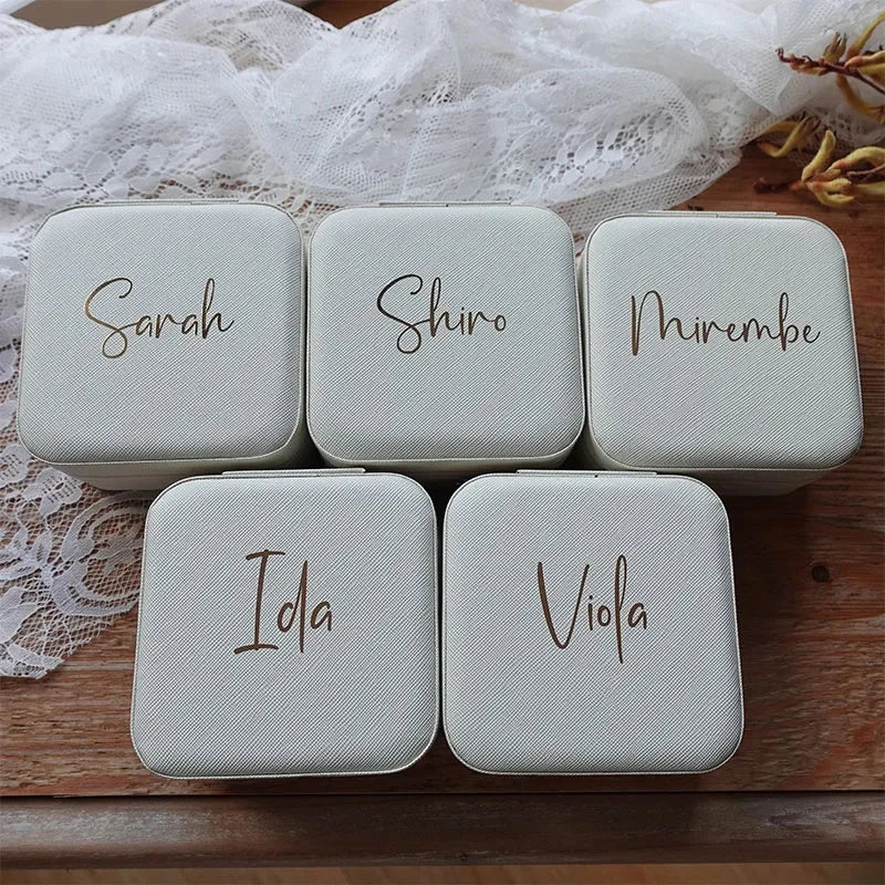 Personalized Bridesmaid Jewelry Case