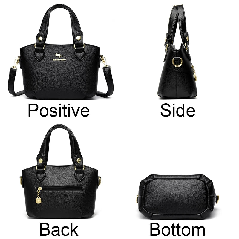 Leather Tote Crossbody Luxury
