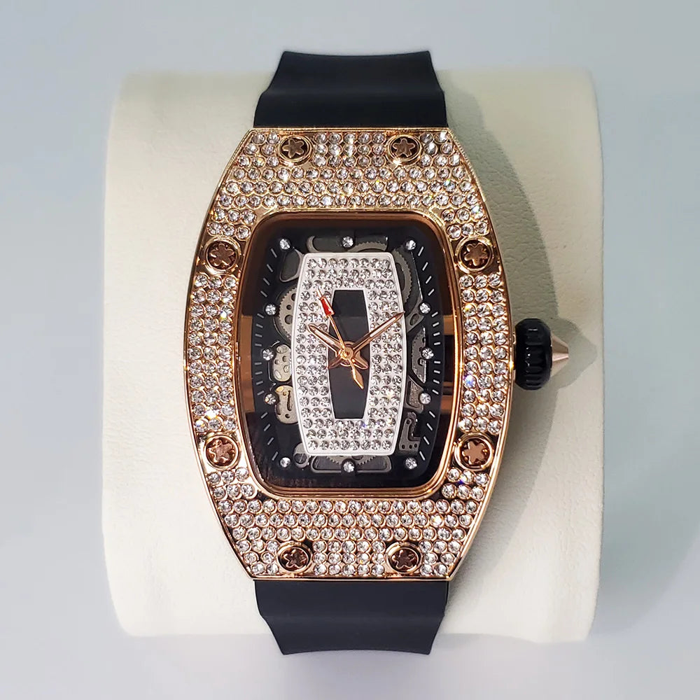 Diamond Tonneau Women Watch